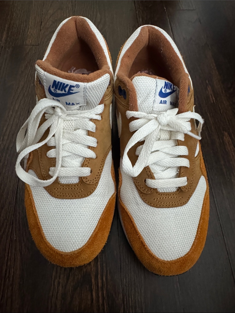 Nike Air Max Men's White, Tan and Cognac Sneakers - Picture 2 of 11